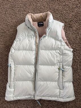 The North Face Pale Mint Quilted Down Vest